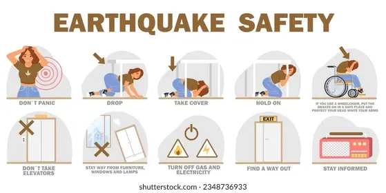 fire, earthquake